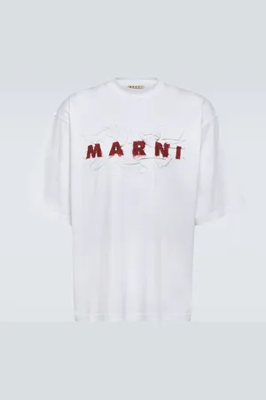 Marni Logo cotton jersey T-shirt