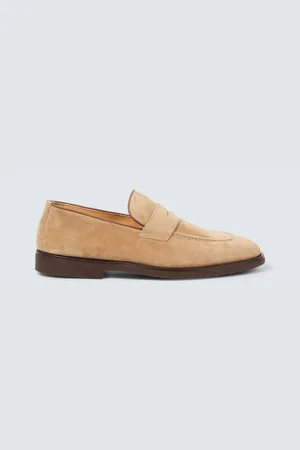 Brunello Cucinelli Suede penny loafers