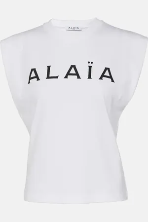 Alaïa AlaÃ¯a Logo cotton jersey T-shirt