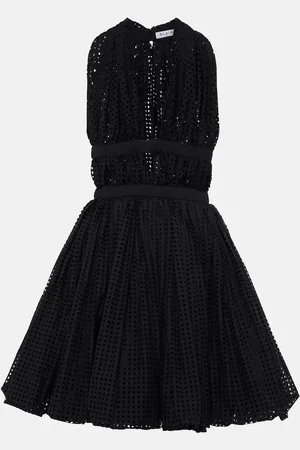 Alaïa AlaÃ¯a Deesse cotton-blend minidress