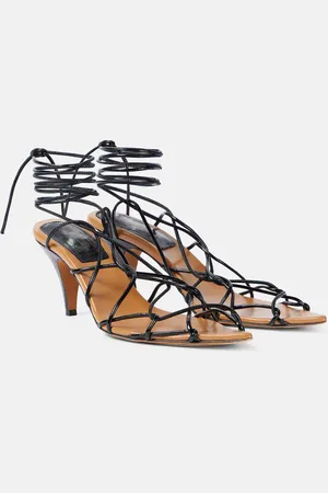 Khaite Arden 75 leather sandals