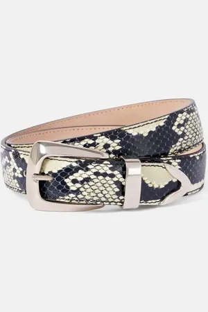 Khaite Benny snake-effect leather belt