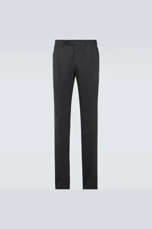 CANALI Wool-blend straight pants