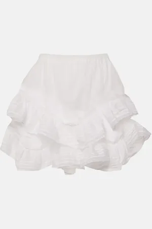 Marant Etoile Gisele lace-trimmed cotton shorts