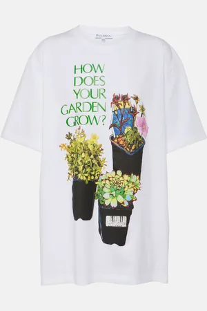 J.W.Anderson Printed oversized cotton jersey T-shirt