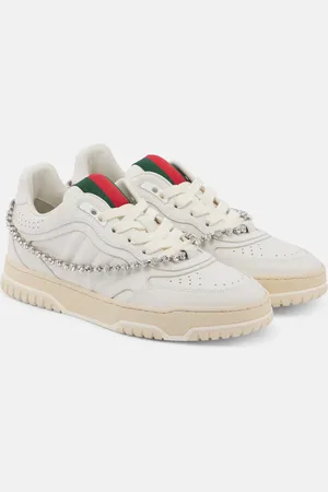 Gucci Re-Web embellished leather sneakers