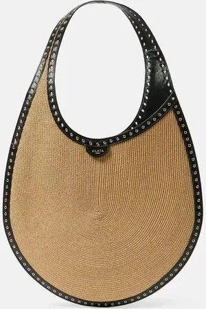 Alaïa AlaÃ¯a One Piece Medium paper straw shoulder bag