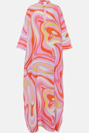 Puccini Marmo silk kaftan