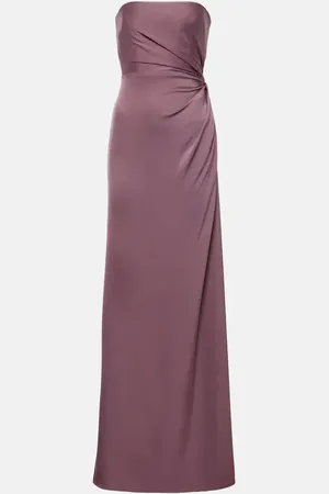ALEX PERRY Strapless satin crÃªpe gown
