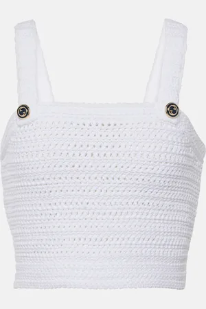 Gucci Crochet cotton crop top