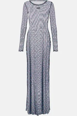 Marine Serre All Over Moon mesh maxi dress
