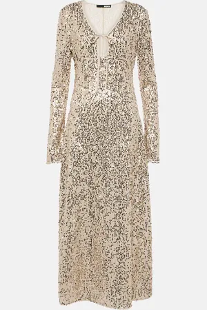 ROTATE Sequined maxi dress
