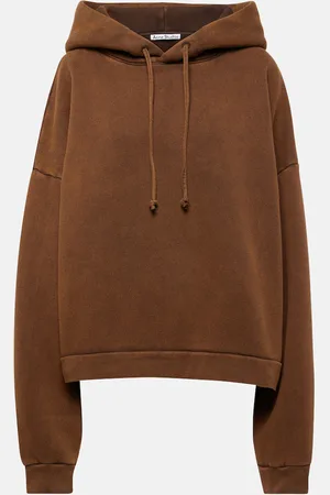 Acne Studios Cropped cotton hoodie