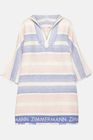 ZIMMERMANN Waverly striped cotton kaftan