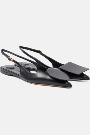 Jacquemus Les Slingbacks Duelo Plates leather flats