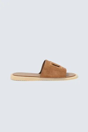 Dolce & Gabbana DG suede slides