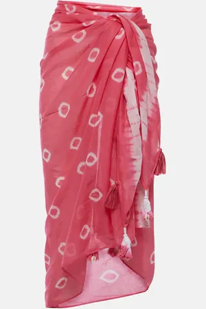 ANNA KOSTUROVA Tie-dye cotton beach cover-up