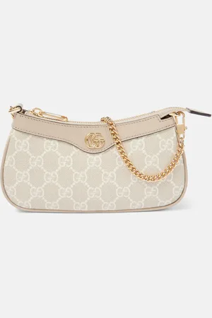 Gucci Ophidia Mini leather-trimmed shoulder bag