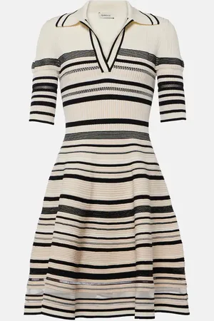 Simkhai Dessie striped knitted minidress