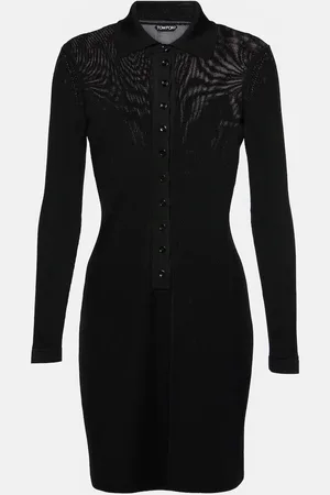 Tom Ford Ribbed-knit polo dress