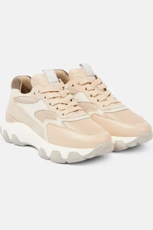 Hogan Hyperactive suede-trimmed leather sneakers