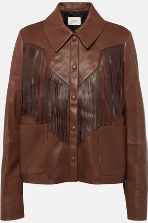 Dorothee Schumacher Sleek Statement fringed leather jacket