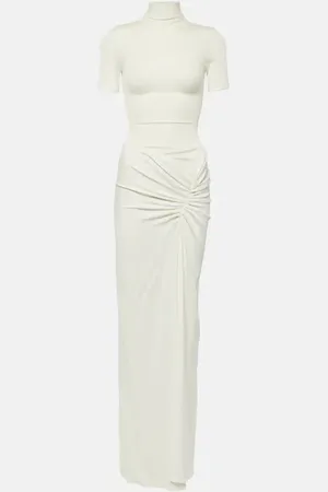CHRISTOPHER ESBER Fusion ruched maxi dress