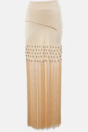 Paco rabanne Crochet embellished maxi skirt