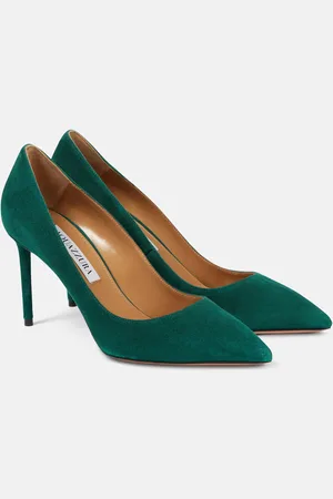 Aquazzura Purist 85 suede pumps