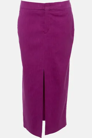 Isabel Marant Dixina linen-blend midi skirt