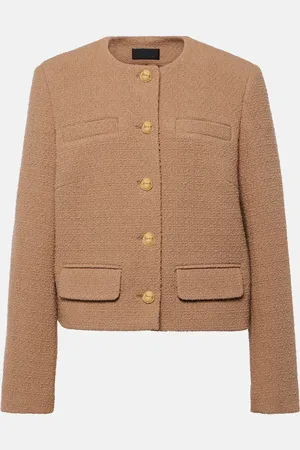 NILI LOTAN Paige cropped tweed bouclÃ© jacket