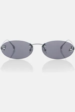 Fendi First Crystal oval sunglasses