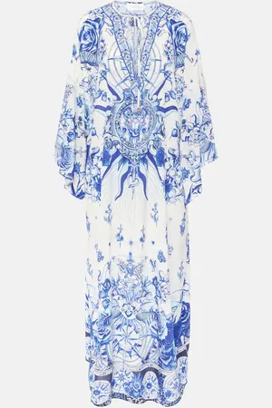 Camilla Printed silk kaftan