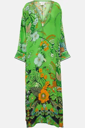 Camilla Printed silk kaftan