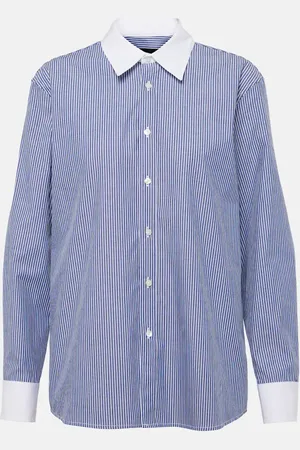 NILI LOTAN Raphael striped cotton shirt