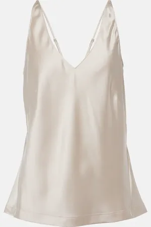 Dorothee Schumacher Sense Of Shine silk-blend satin tank top