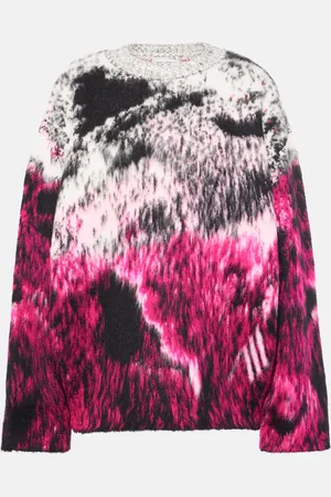 The Attico Oversized wool-blend jacquard sweater