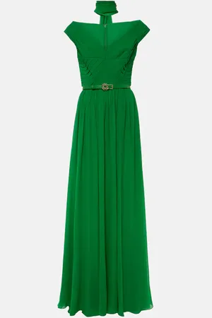 Elie saab Off-shoulder silk gown
