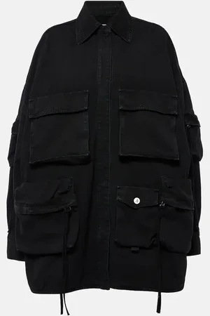 The Attico Fern oversized cotton canvas jacket