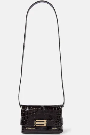 Victoria Beckham Mini croc-effect leather clutch
