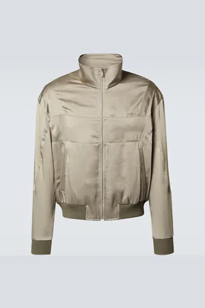 Saint Laurent Teddy satin bomber jacket