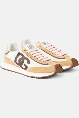 Dolce & Gabbana DG Cushion suede-trimmed sneakers