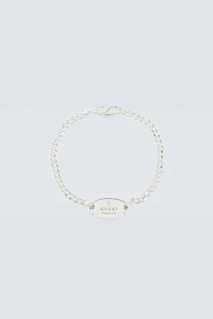 Gucci Trademark sterling chain bracelet
