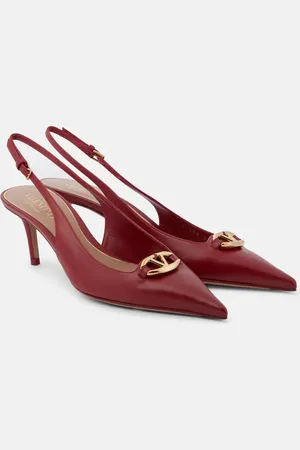 VALENTINO GARAVANI VLogo Signature leather slingback pumps