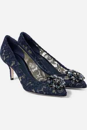Dolce & Gabbana Bellucci embellished lace pumps