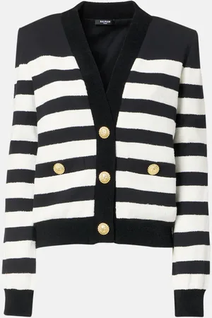 Balmain Striped cardigan