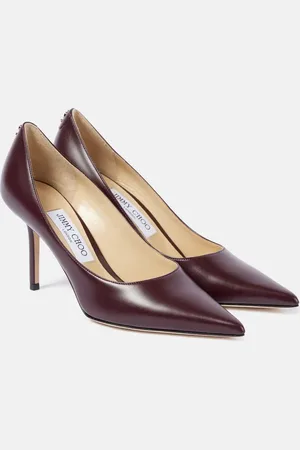 Jimmy Choo Love 85 logo leather pumps