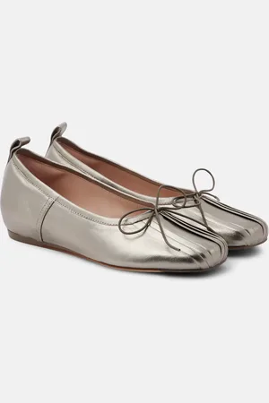 Simone Rocha Classic pleated leather ballet flats