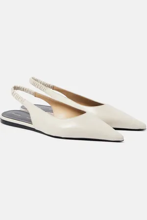 Proenza Schouler Spike leather slingback flats