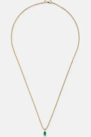 Anita 18kt pendant necklace with emerald